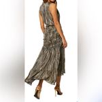 MISA Los Angeles Ava Plunging Twist Metallic Maxi Dress Photo 2
