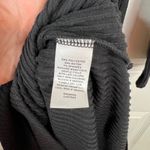 Caslon Women's Black Ribbed Polo Collar Dress Size M Long Sleeve Knee Length Photo 6