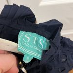 Sail To Sable  Eyelet Ruffle Dress Navy Blue Womens Size 0 Photo 4