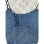 Derek Heart  Women's Denim Jean Sweetheart Neck Camisole Top Large Flawed Photo 1