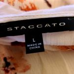 Staccato Women's Criss Cross Neck Floral Blouse w/ Bell Sleeves - Size Large Photo 2