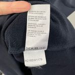 Tibi Navy Blue Lace Up Sweatshirt Dress XXS Long Sleeve Crew Neck Casual Photo 5