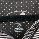 Tangerine  Black & White Striped Quarter Zip Hoodie Photo 3