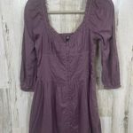 BDG Urban Outfitters Lydia Prairie Mini Dress Corset Top size M Mauve Purple Photo 1