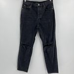 Lucky Brand  High‎ Rise Mom Jeans Drew Distressed Button Fly Women's Size 10/30 Photo 2