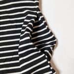 Striped Jumpsuit NWT Womens XL Cicy Bell Wide Leg Stretch Comfortable Black Photo 4