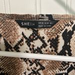 SheIn - Snakeskin Print Cuffed Top Photo 1