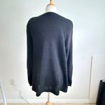 Christmas Holly Berry Beaded Holiday Sweater Size Lg Embroidered Knit Black Photo 1