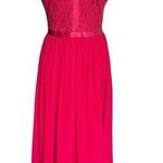 Miusol Elegant Lace Dark Red Maxi Dress Size Medium M NWT Photo 0