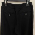 Piazza Sempione Straight Leg Wool Stretch Cropped Black Pants Photo 5