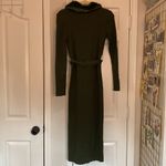 En Saison ribbed faux fur sweater dress Green Size L Photo 8