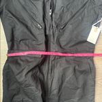 Good American NEW  Cotton Long Sleeve Flight Suit In Black Photo 6