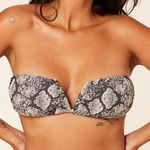 ANDIE NWT Snakeskin Gray The Scala Swimsuit Top Size Small Photo 0