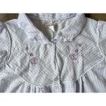 Lati Fashions robe housecoat mumu night gown sleepwear purple gingham size L Size L Photo 2