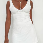 Princess Polly White Backless Mini Dress Photo 0