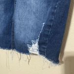Wax Jean Y2K Wax Jeans Mini Skirt Distressed Ripped Stretch Denim Blue Size S 28 Grunge Photo 1