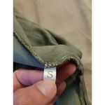 Womens Green Trapeze Dress High Mock Neckline Sleeveless Pleated Mini Sz Small Photo 9