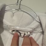 Anthropologie The Upside Sporty Sleeveless Hoodie white stripe size small Photo 3