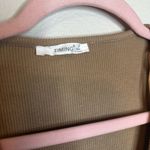 Timing Tan Tie-Front Crop Top Photo 2