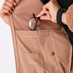 FIGS On-Shift High Pile Fleece Bomber Jacket in Macchiato, Size X-Small Photo 5