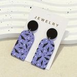 🌸 4 for $20 PURPLE ARCH BATTY Acrylic EARRINGS #halloween #bat Green Photo 2
