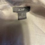 Aerie Light Weight Shear White 1/4 Button Blouse Size Small Oversized Photo 5