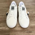 White & Black Women’s Casual Sneakers with Tassel Embellishment Size 7 US Photo 0