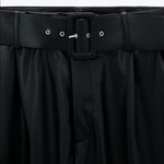 ZARA BELTED FAUX LEATHER PANTS BLACK COLOR NEW Photo 8