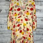 Uncle Frank  Floral Dolman Sleeve Dress Linen Blend Medium Photo 1