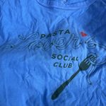 Old Navy Blue Pasta Lover's Graphic Tee Photo 4