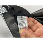 Vince Camuto  Black Faux Leather Pull On Elastic Waist Skinny Pants Size L‎ Photo 5