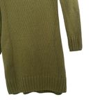 Venus Olive Green Chunky Cable Knit Sweater Dress Cowl Neck Photo 7