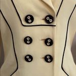 Fendi  Vintage Retro Double Breasted Black And Yellow Blazer‎ Size 8 Photo 4