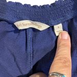 Soft Surroundings Womens Dress L Blue Short Sleeve V Neck Casual Ladies Photo 5