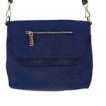 Colab Womens Detachable Strap‎ Messenger Crossbody Handbag Navy Blue One Size Photo 1