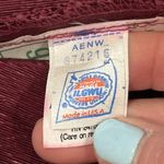 Alfred Angelo  Dress 9/10 Maroon Union USA Made Pearls Puff Sleeves Bow Vintage Photo 3