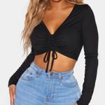 Pretty Little Thing black tie crop top plt Photo 0