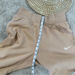 Nike Women’s Phoenix Fleece Joggers Pants Pull On High Waisted in Brown Cream M Photo 13