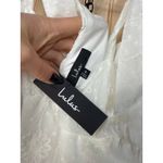 Lulus NWT  Adorable Approach White Floral Embroidered Tie-Strap Mini Dress Sz M Photo 6