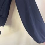 Madewell  Texture & Thread Crepe Womens Black Long Sleeve VNeck Blouse Size Small Photo 5