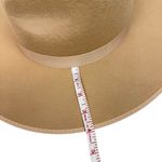 Lack of Color Wool Felt Fedora Wide Brim Hat Teak Rancher Brown Size Small Photo 14