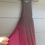 Zaful Purple to Red ombre Flowy backless maxi dress XL by Photo 0