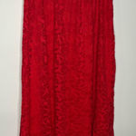 LuLaRoe  red lace Lucy maxi skirt women’s size XL rounded hem holiday Christmas Photo 0
