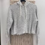 Brandy Melville Gray Cropped Hoodie Photo 0