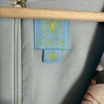 CeCe Sleeveless V-Neck Floral Fit & Flare Mini Dress Women's 14 Blue Satin Party Photo 8