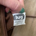 Lug Travel Brown Mini Puffer Crossbody Pouch Zipper Bag ~ FLAWED Clasp Photo 6