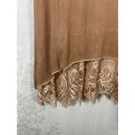Pretty Angel  Tunic Medium Tan Lace Trim Gauze Layered Silk Blend Fairy Photo 1