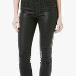 Level 99 Womens Size 27 Coated Black Skinny Jeans Leather Look Bikercore Baddie Photo 0