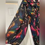 Farm Rio  - Macaws Flight Tie-Neck Ankle Dress Photo 5