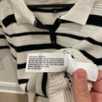 Universal Threads Universal Thread Black and White Striped Crop Top Photo 3